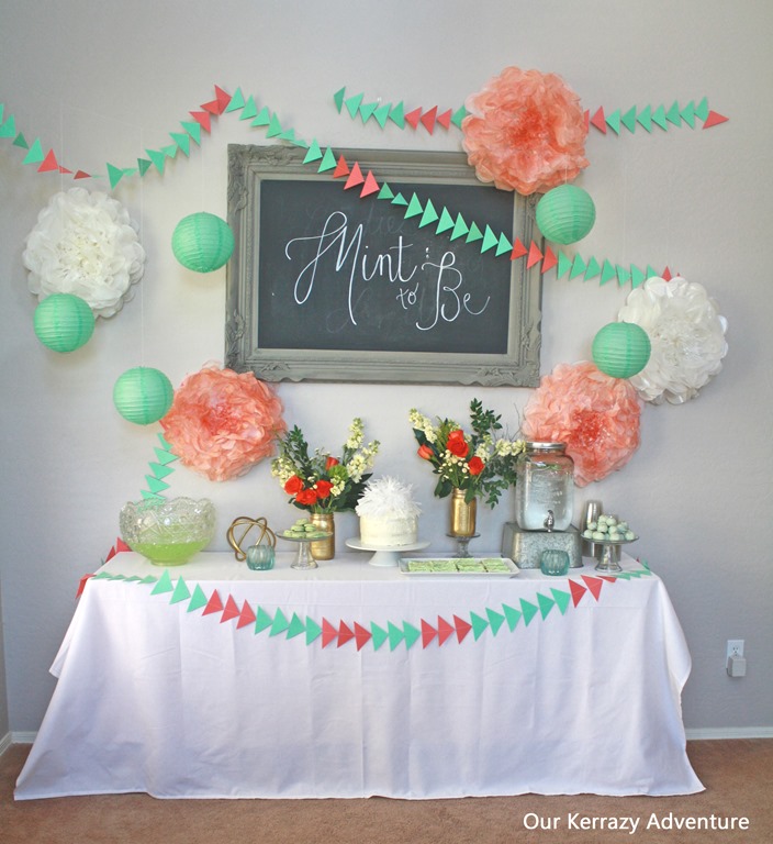 Download Mint To Be Baby Shower Ideas - Our Kerrazy Adventure